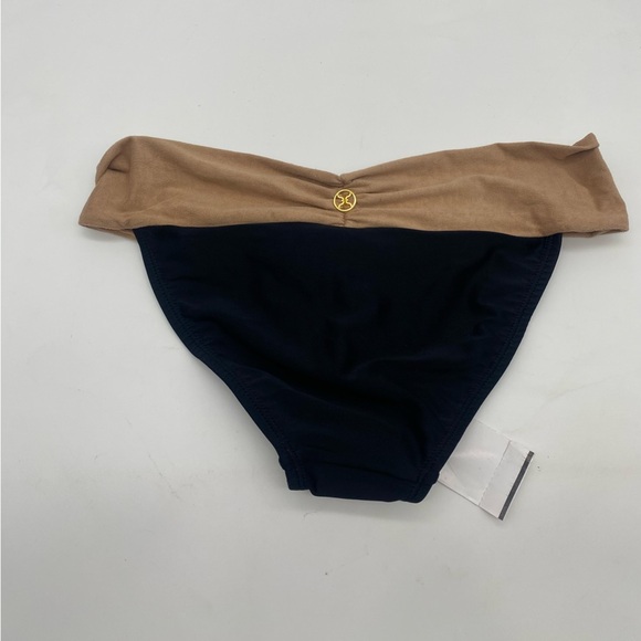 Vix black and taupe bikini bottoms (suede detail). NWT - Picture 3 of 5